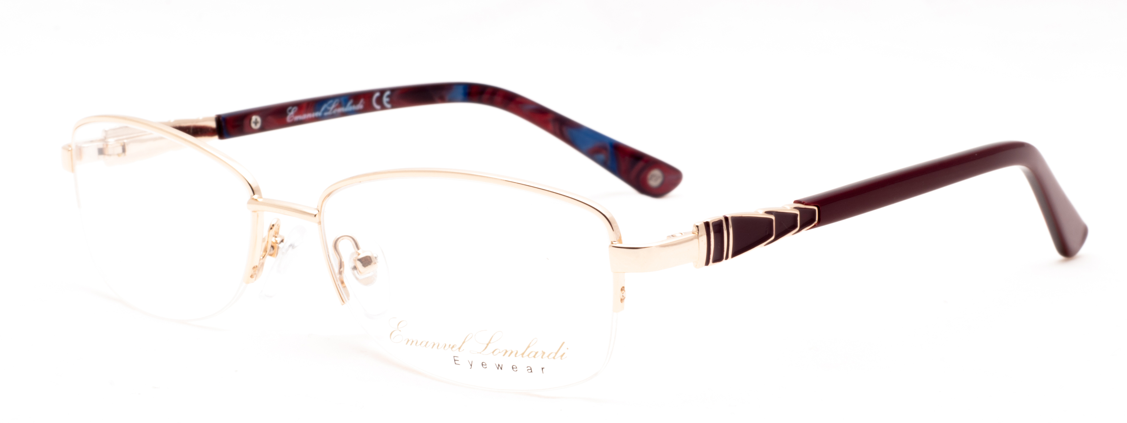 Диоптрична рамка Emanuel Lombardi EL 4542 C1 Burgundy